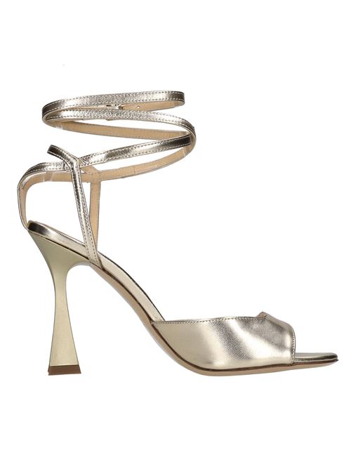 Sandali in pelle ISABELLE PARIS | IS544 LAM.PLATINO